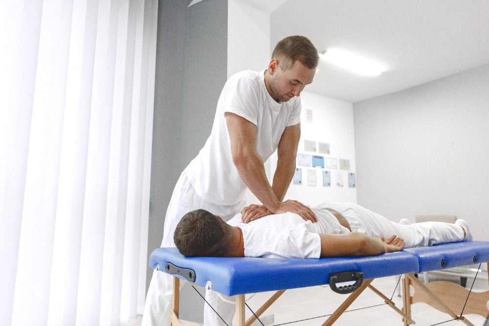 Back pain relief with manual therapy